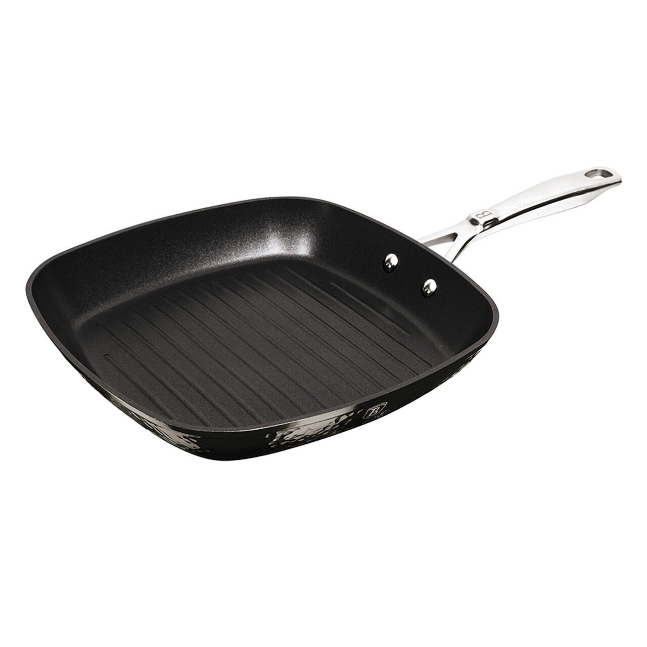 Tigaie grill Berlinger Haus, Shine Basalt, 28 cm, 2.1 L, aluminiu forjat, negru - view 4
