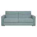 Canapea extensibila cu 3 locuri si lada, Madi, L.224 l.94 H.90, stofa, menta