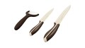 Set 2 cutite si curatator legumecer Brown Stone, Ambition, inox