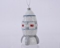 Glob Rocket, Decoris, 5.7x5.7x11.5 cm, plastic, alb
