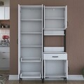 Dulap multifunctional, Rani, JE120, 120x198.6x40 cm, PAL, Alb