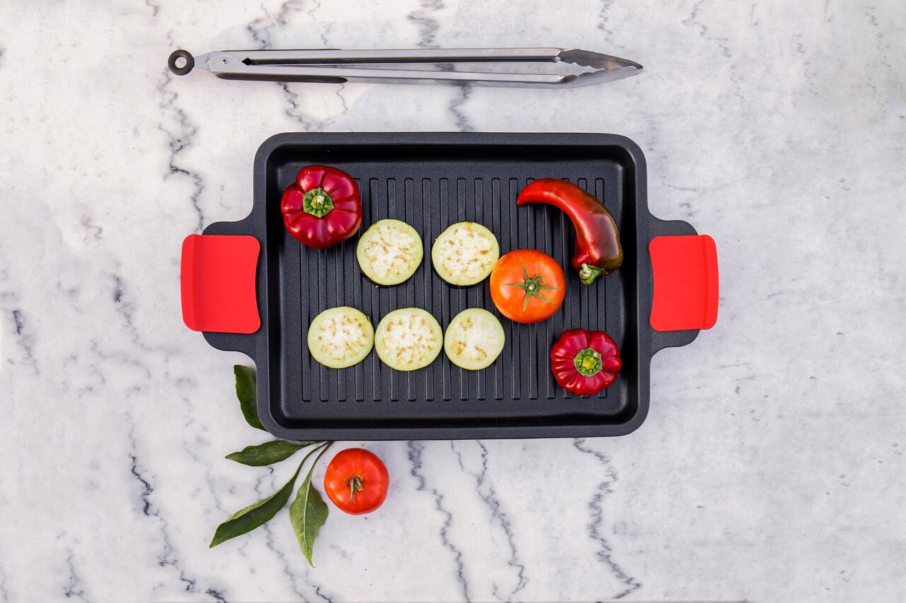 Tava grill, 34 x 22 cm, aluminiu, Noble - Zokura - imagine 8