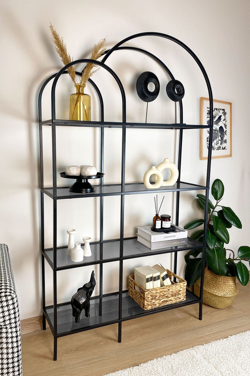 Corp biblioteca, Caliente, Twin, Negru / Fume - 1 | YEO
