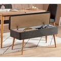 Set masa extensibila si 4 scaune, Vella, Vina 1053, PAL, Pin Atlantic / Antracit