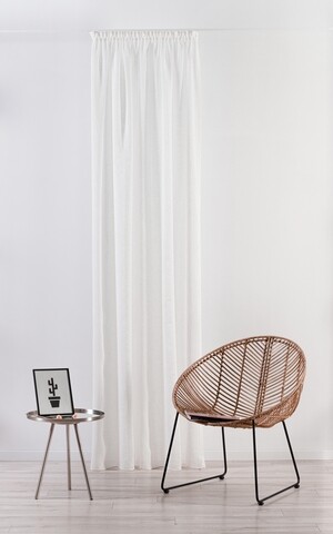 Perdea Mendola Interior, Leman, Simple, 140×245 cm, poliester, bej 140x245
