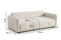 Canapea 3 locuri, Atelier del Sofa, 560ARE5330, Ecru