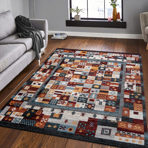 Covor, bohem 4009, 130x200 cm, poliester, multicolor
