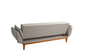 Canapea extensibila cu 3 locuri, Unique Design, 867UNQ1330, Lemn de carpen, Crem