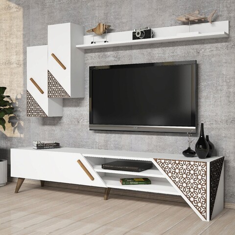Comoda tv, hommy craft, beril, alb
