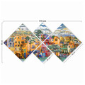 Set 4 tablouri decorative, 4MDF621739496, MDF, Imprimat UV, Multicolor