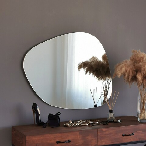 Oglinda decorativa Soho Ayna, Neostill, 75×58 cm, alb 75x58
