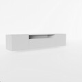 Comoda TV ADRK, Noemi, 200x41x40 cm, PAL melaminat/MDF, alb