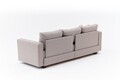 Canapea extensibila 3 locuri, Balcab Home, 825BLC5248, Lemn / MDF / PAL, Bej