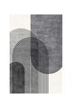 Covor, CLR-7184-5, 160x300 cm, Poliester, Negru
