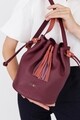 Geanta Beverly Hills Polo Club, 117, piele naturala, visiniu