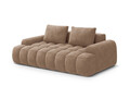 Canapea 3 locuri, Linz, Cosmopolitan Design, 200x100x84 cm, catifea, bej inchis