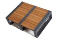 Set mobilier de gradina, Clara, La Puerta, Antracit / Crem