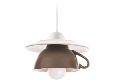 Pendul afternoon tea, deco republic, e27, 1x60w, ceramica, maro