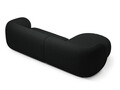 Coltar stanga 3 locuri, Kate, Micadoni, 285x176x76 cm, tesatura boucle, negru