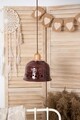 Lustra Radacini Laleaua ciocolatie, Deco Republic, E27, 1x60W, ceramica autentica Corund