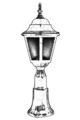 Lampa de exterior, Avonni, 685AVN1352, Plastic ABS, Negru
