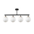 Lustra, Fulgor, 942FLG1194, Metal, Negru / Auriu / Crem