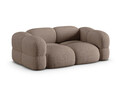 Canapea 3 locuri, Loretto, Cosmopolitan Design, 210x100x68 cm, tesatura structurata, cappuccino