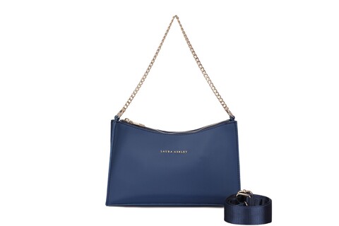 Geanta craig, laura ashley, piele ecologica, bleumarin
