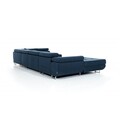 Coltar extensibil dreapta 6 locuri ELTAP, Rod-59, Rodrigo, 345x202x90 cm, lemn/poliester, gri deschis/alb