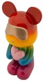 Figurina /sculptura decorativa Rainbow Standing Teddy, Mauro Ferretti, 22.5x17.5x42.5 cm, polirasina, multicolor