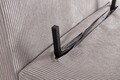 Canapea extensibila 2 locuri Walker, Bizzotto, 120x83x88 cm, otel/poliester, grej