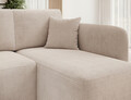 Coltar extensibil dreapta 3 locuri ELTAP, Hadson, 206x150x89 cm, lemn/poliester, bej deschis