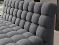 Canapea extensibila 3 locuri ELTAP, Clareta, 197x95x96 cm, lemn/poliester, gri inchis