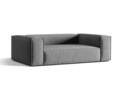 Canapea 3 locuri, Nuria-88, Micadoni Home, 210x110x72 cm, catifea, gri