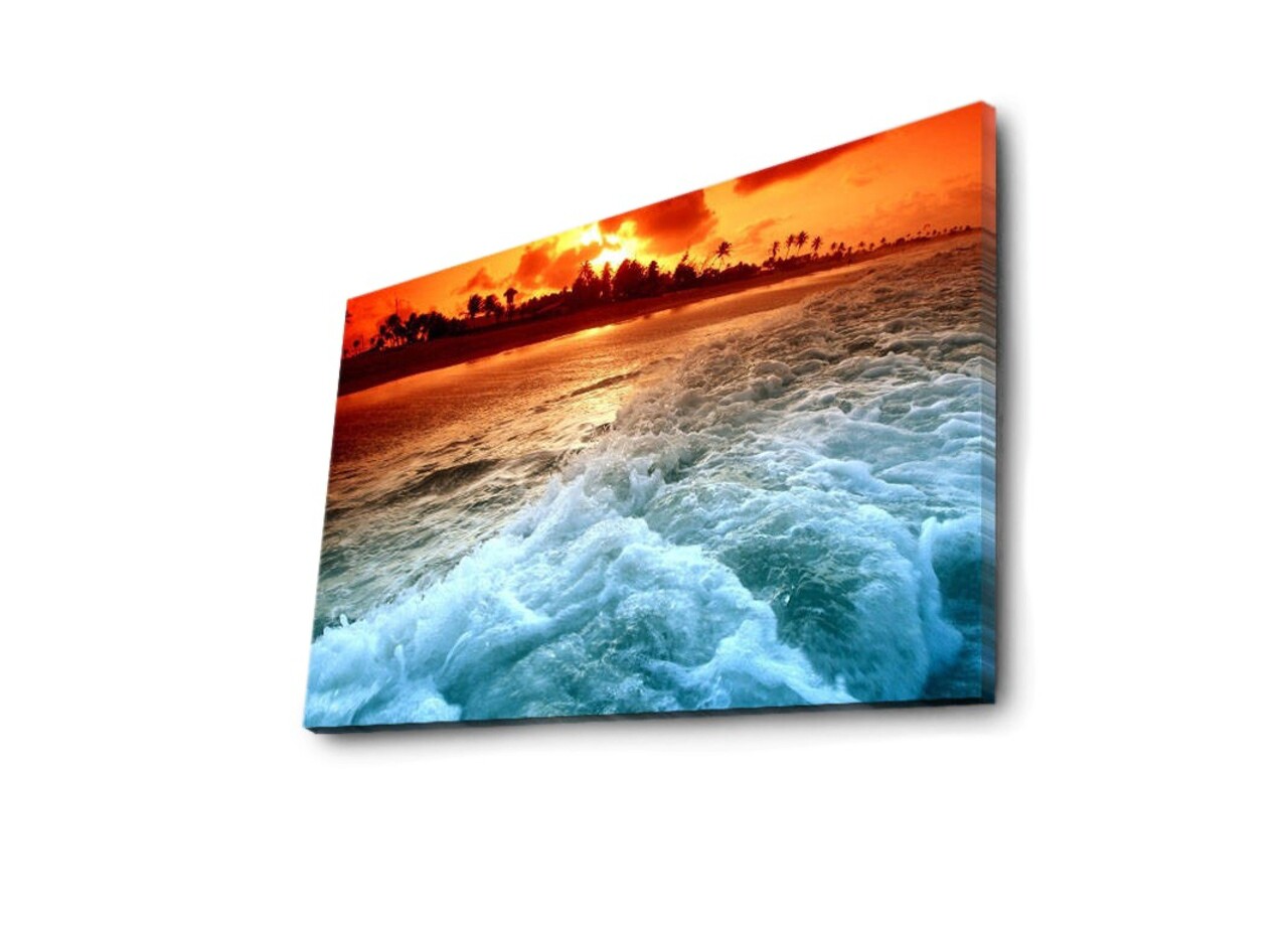 Tablou decorativ cu lumina LED, 4570İACT-45, Dimensiune: 45 x 70 cm, Multicolor - view 5