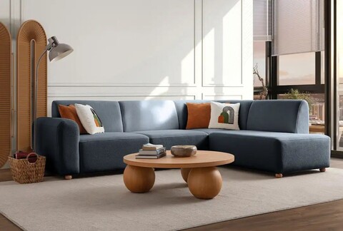 Coltar, Atelier del Sofa, 752EST1338, Frame: 70% HORNBEAM/30% MELAMINE COATED CHIPBOARD, Albastru