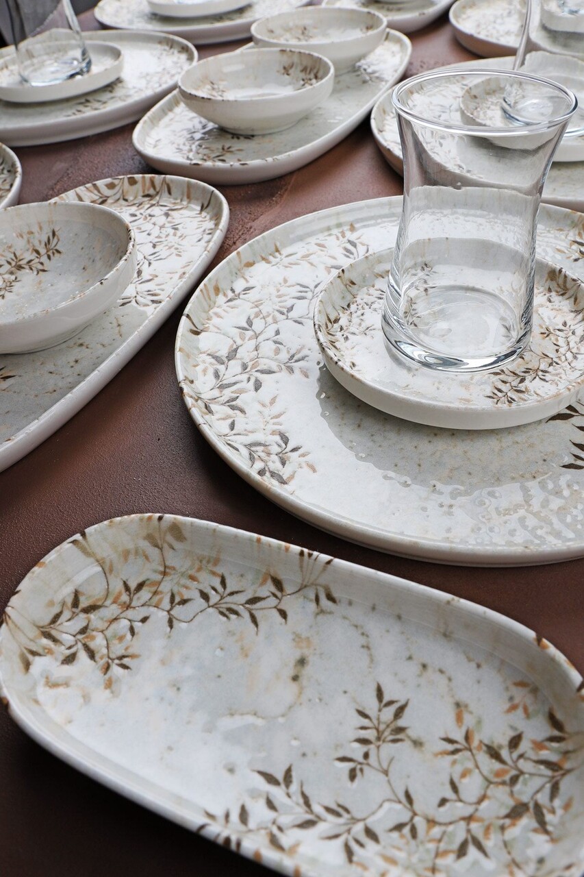Set de mic dejun (29 piese), L'essentiel Maison, 335RTN1213, Oval de măslin: (2 bucăți), Multicolor - view 3