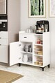Dulap multifunctional, Hanah Home, Pidas, 80x102x40 cm, Alb