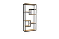 Corp biblioteca, Puqa Design, Emina, 85x182x29 cm, PAL, Safir / Negru