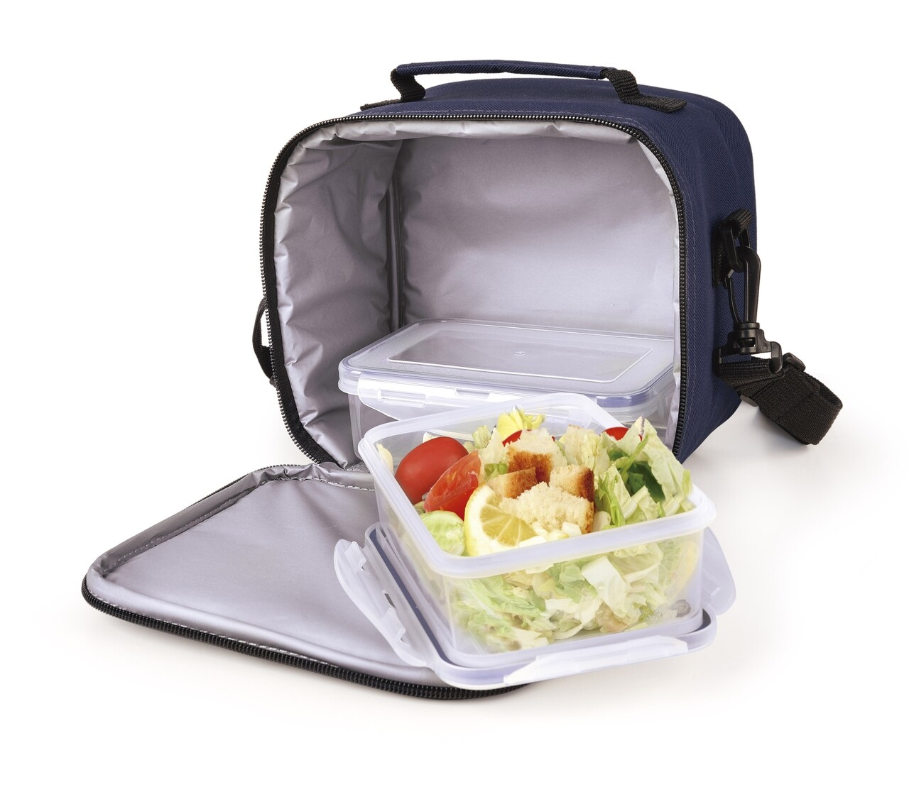 Bot Shinkan circulation Set geanta termoizolanta pentru pranz si 2 caserole 0.6 L, 20x13x17 cm, poliester, albastru inchis - mezoni.ro Bot Shinkan circulation Set geanta termoizolanta pentru pranz si 2 caserole 0.6 L, 20x13x17 cm, poliester, albastru inchis - mezoni.ro