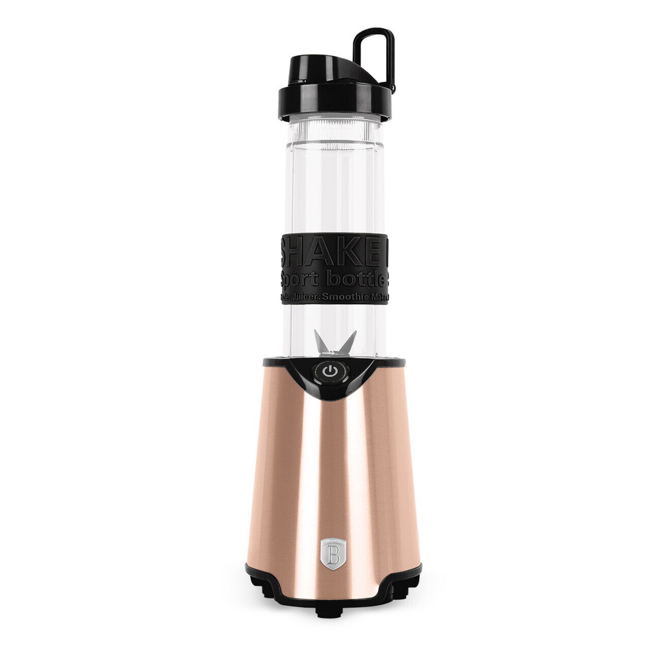 Blender pentru smoothie Berlinger Haus, Rose Gold, 300W, 570 ml, inox/plastic, roz - imagine 2
