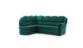 Coltar extensibil stanga 3 locuri ELTAP, L-070, Lord, 243x180x112 cm, lemn/poliester, verde inchis/negru
