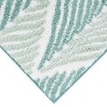 Covoras baie LEAF, Decomex, 60 x 90 cm, 100% bumbac, alb/vernil