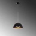 Lustra Sivani MR - 721, Opviq, 30 x 111 cm, 1 x E27, 40W, negru/auriu