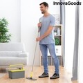 Mop cu galeata, cu tripla actiune Trimo, InnovaGoods, cap rotativ 180°, 4 L
