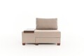 Fotoliu extensibil, Balcab Home, 825BLC4718, Lemn, Crem