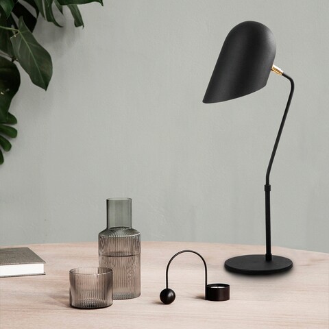 Lampa de masa, Opviq, 892OPV1122, Metal, Negru