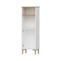 Dulap multifunctional, Hanah Home, Viona, 45x140x30 cm, Coș adânc / Alb