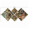 Set 4 tablouri decorative, 4MDF56731096, MDF, Imprimat UV, Multicolor