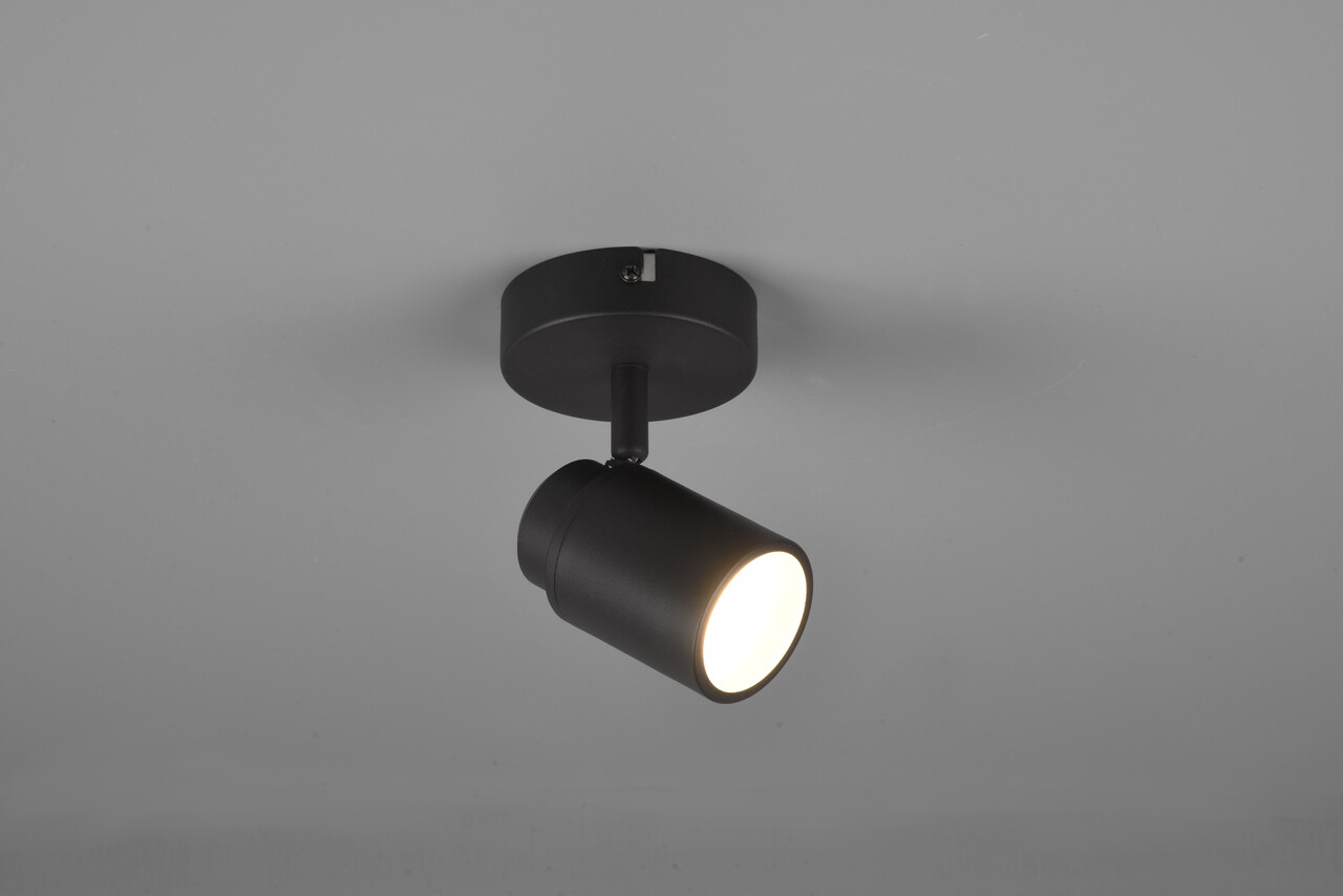 Aplica de perete Angelo, TRIO, 10.5x9x15.5 cm, 5W, 1x GU10, metal, negru mat - 1 | YEO